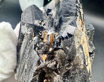天然水晶 希少スモーキークォーツ ウクライナ産 モリオンポイント/原石