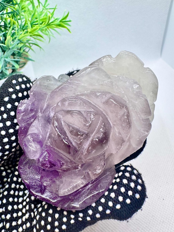Sculpture Florale En Améthyste Naturelle - 109,6 Carats - Certifiée IGL & I - Non Traitée - Brésil