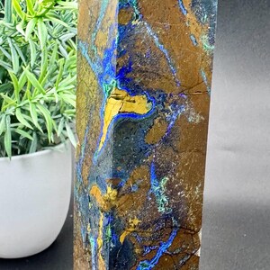 Natural Crystal Rare High Quality &#39;Phoenix Stone&#39; (Turquoise, Chrysocolla, Malachite) Tower 5.9” tall, 269.1 grams