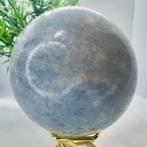 Natural Crystal Celestine Sphere 2.7” diameter, 418.6 grams