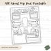 All About My Dad Printable Coloring Sheet, Father's Day Printable, Fill ...