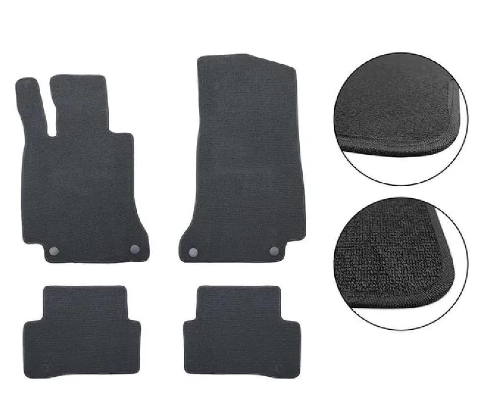 Carpet Floor Mats For Mercedes E-Class W213 Saloon / S213 Estate 2016-2023 – 4-Piece Set Anti-Slip