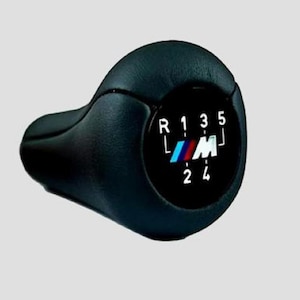 Leather Gear Shift Knob for BMW E30,E32,E34,E36,E38,E39,E46,E53 - 5-Speed M