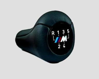 Leather Gear Shift Knob for BMW E30,E32,E34,E36,E38,E39,E46,E53 - 5-Speed M