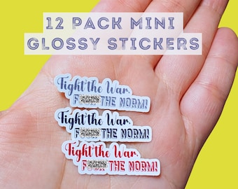 Rage Against the Machine Inspired Stickers: 12-Pack Glossy Protest Art