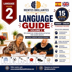 Language Activities for Seniors Workbook, Spanish and English, Volume 2
