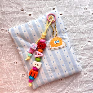 custom name bag charm DIY keychain personalized accessory handmade braided initials keyring kawaii dopamine charms personalized gift