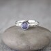 Alexandrite Ring in Sterling Silver - Handcrafted Sterling Silver Alexandrite Ring - Alexandrite stacking Ring - June Birthstone Ring