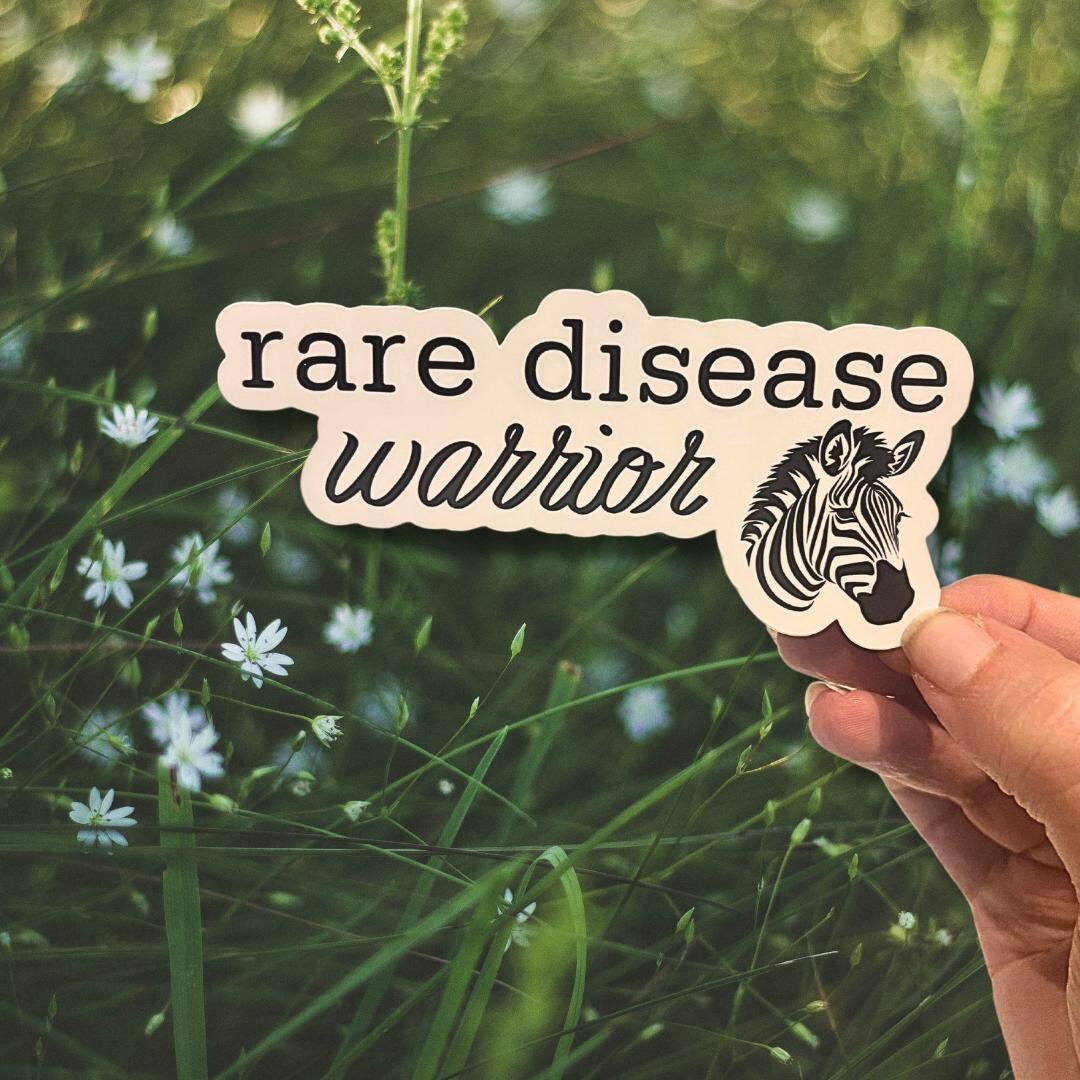 Rare Disease Warrior Sticker, Chronic Disease Sticker, Zebra Sticker ...