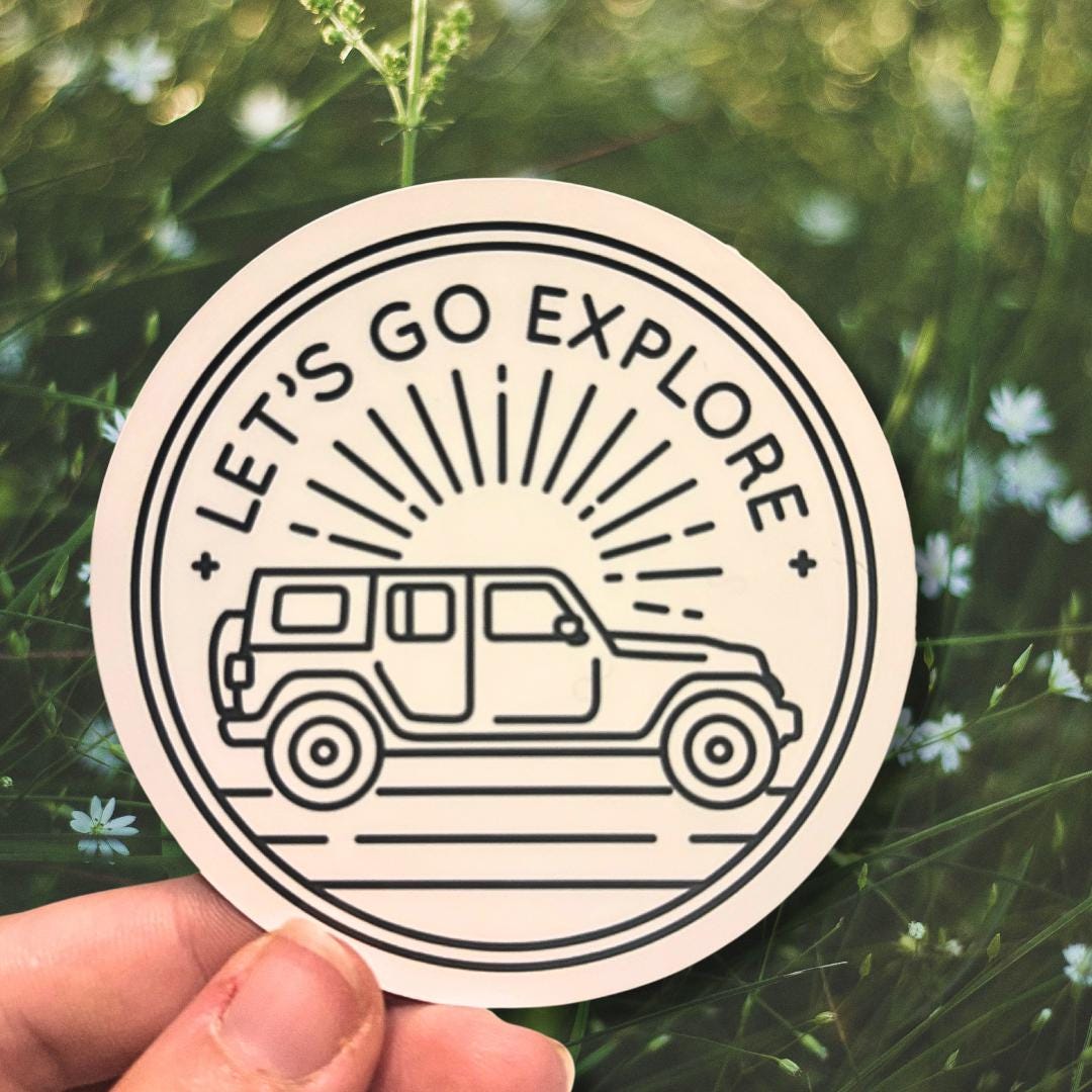 Go Explore Sticker Lets Go Explore Sticker, Explore Sticker, Adventure Sticker, Water ...
