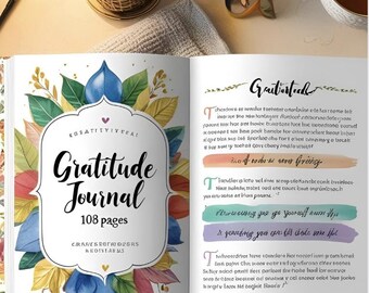 Gratitude Journal 108 Pages: Daily Reflections for Positivity & Mindfulness