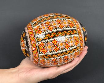 Unique Pysanka on Ostrich Egg – Hand-painted Ukrainian Easter Egg - Etsy