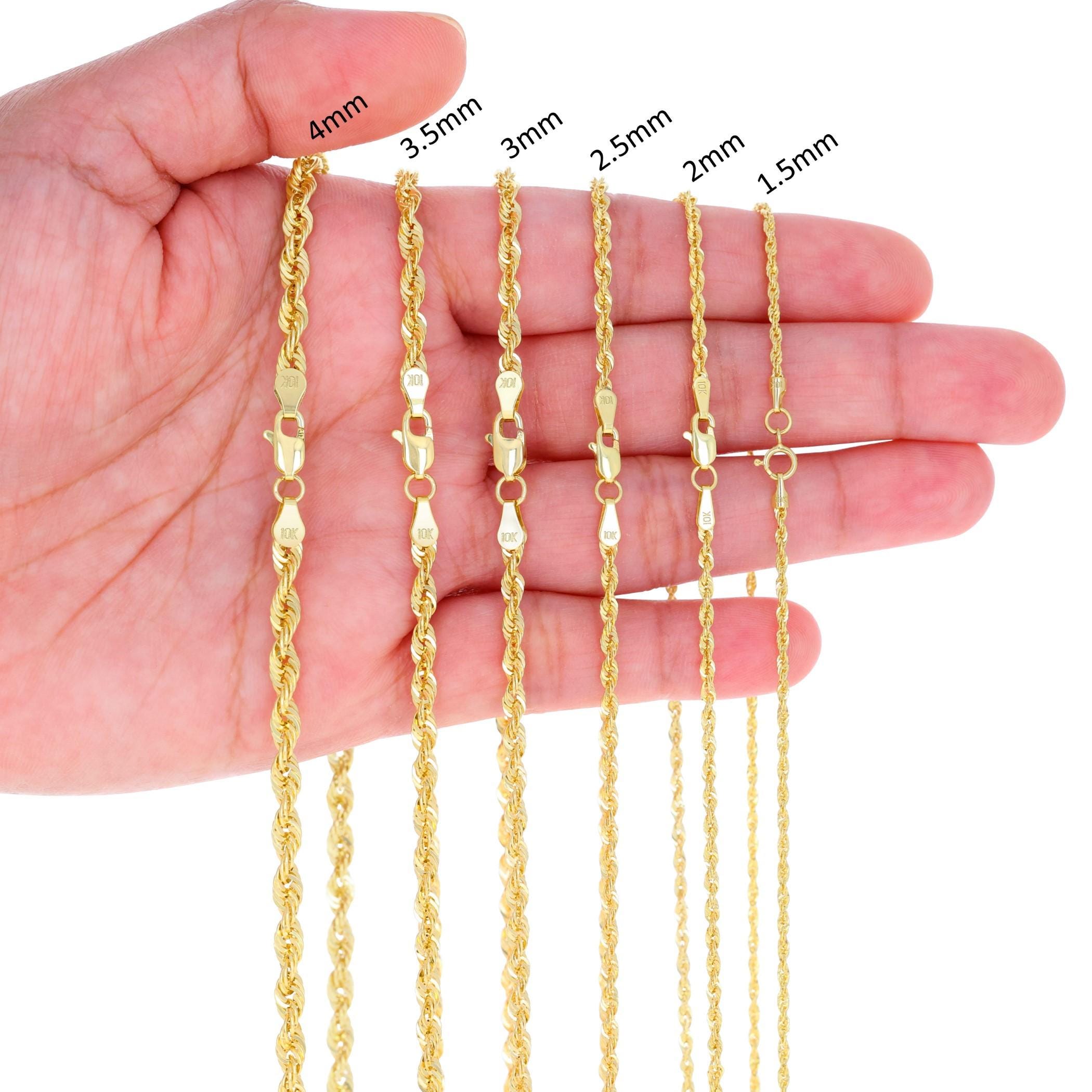 Collana Con Ciondolo A Catena Con Maglie In Corda Italiana Da - Foto 11