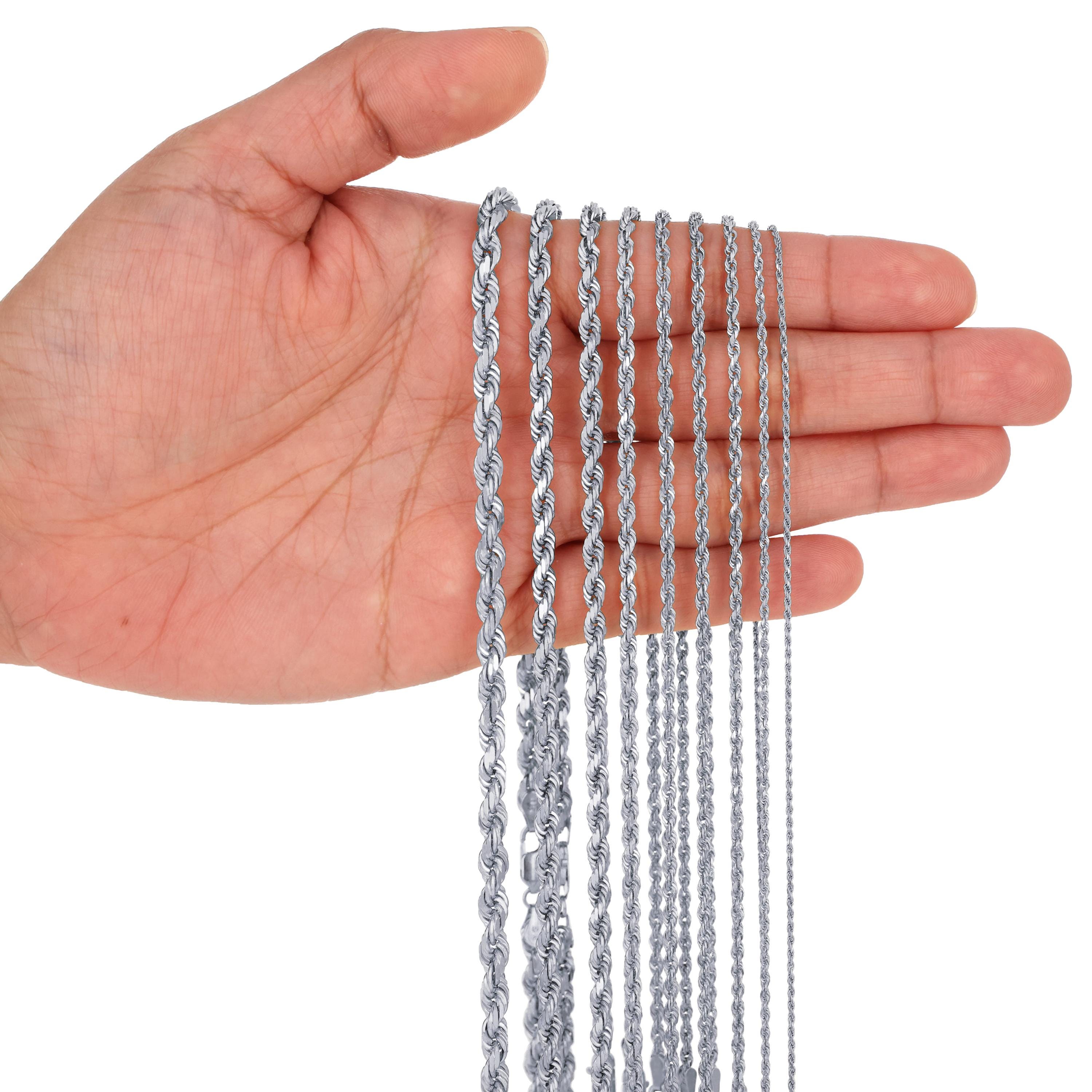 14k white gold chain - Etsy 日本