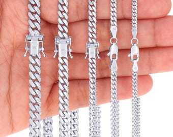 ソリッドステンレススチールPolishedブルー砂岩W/2インチExt。リバーシブルネックレス並行輸入 Nuragold 10K イエローゴールド マイアミキューバリンクチェーン