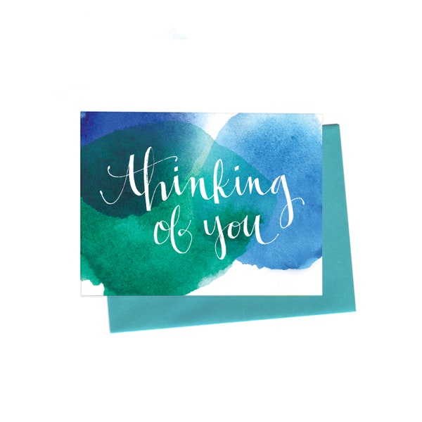 Watercolor Thinking Of You