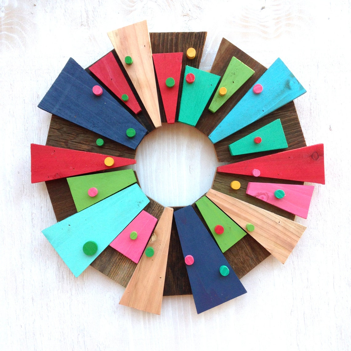 Mid Century Modern Christmas Wreath 