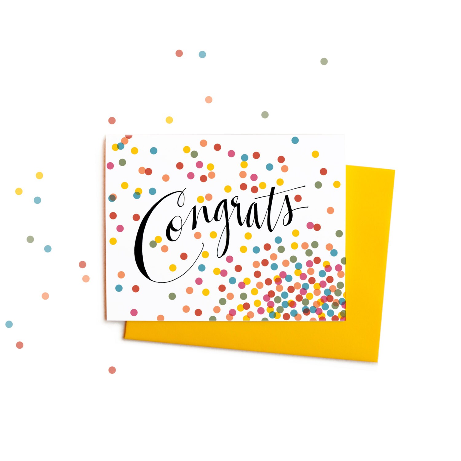 Boxed Set of Confetti Congratulations Greeting Cards Etsy
