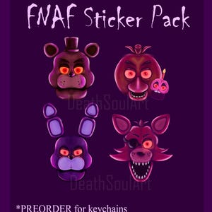 Pack de 4 films FNAF, pack d'autocollants Five Nights at Freddy's et ouverture des précommandes de porte-clés.