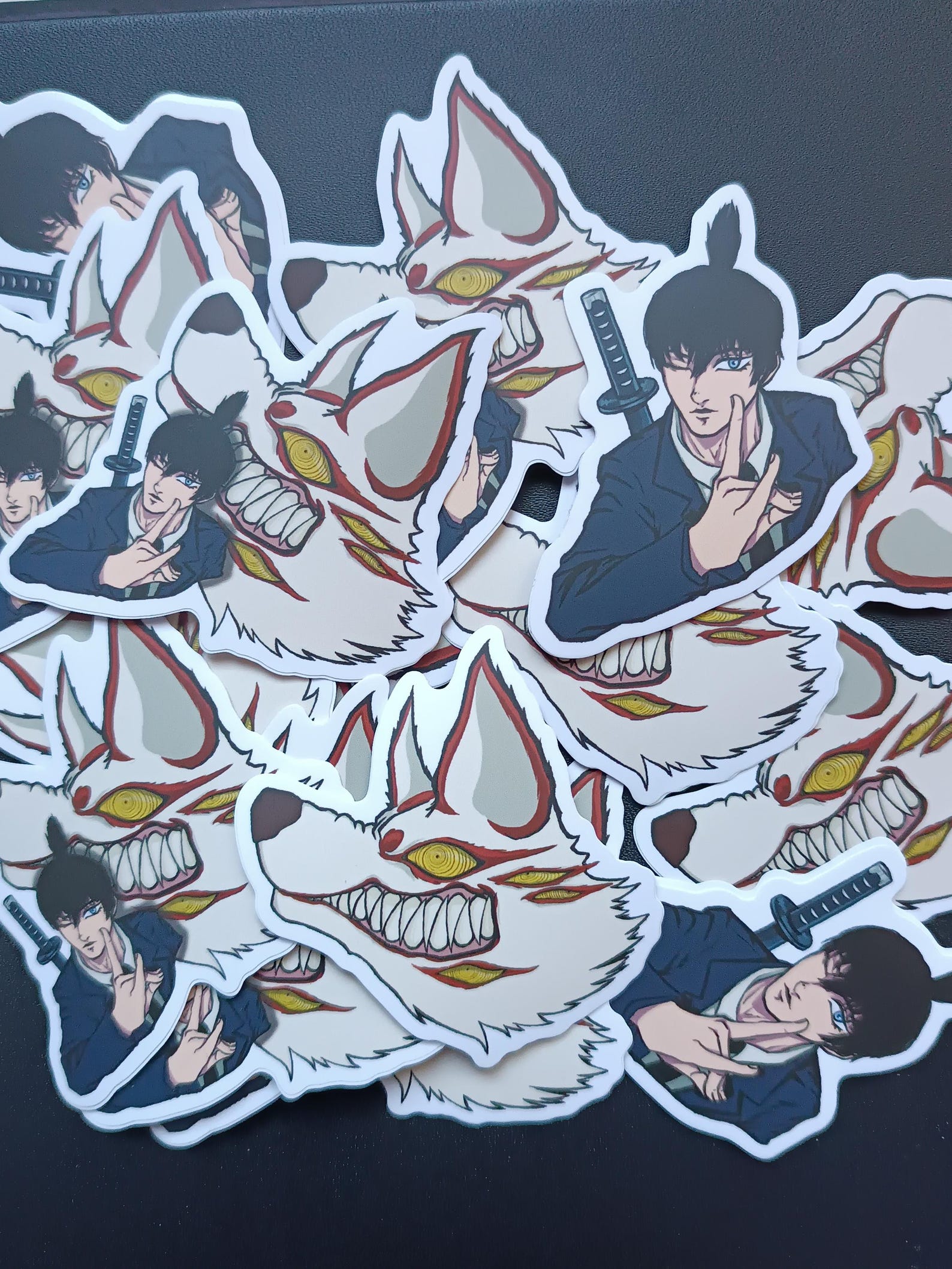 Chainsawman Aki Fanart Stickers and Keychains Pegatians Y Llaveros De ...