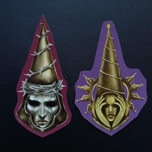 Blasphemous Stickers, Pegatinas | Blasphemous Videogame stickers self designed