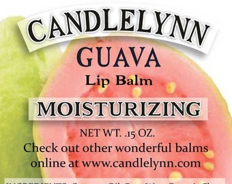 GUAVA Lip Balm by Candle Lynn - Made with Organic Shea and Cocoa Butters