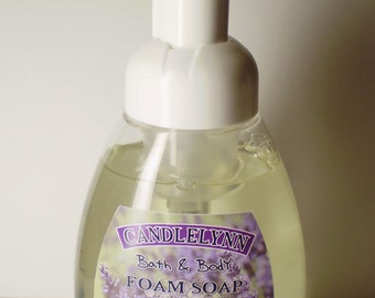 8.5 oz VANILLA LAVENDER Foaming Hand & Body Wash - Moisturizing Formula - PARABEN Free