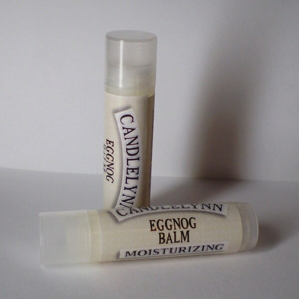 NEW & IMPROVED - Eggnog Lip Balm by Candle Lynn - Made with Organic Shea and Cocoa Butters