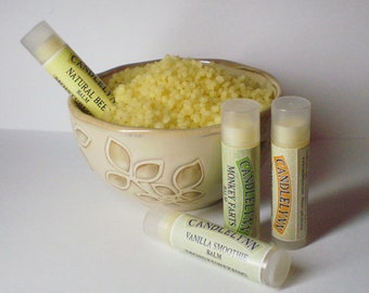SPECIAL - 3 PACK  - Lip Balms by Candle Lynn - Made with Organic Shea and Cocoa Butters