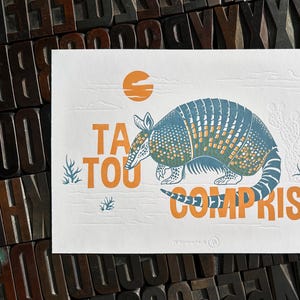 Tattoo Included - Letterpress Illustration A4