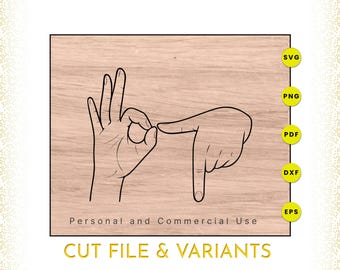 67 Hands Gesture | If you know you know | 67 Meme | Cricut Silhouette Glowforge Laser Cut File | svg png pdf dxf eps
