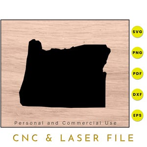 Oregon State Map | Oregon SVG | Oregon PNG | Oregon Map Clipart | Cricut and Silhouette Cutfiles | Vector | dxf | eps | pdf