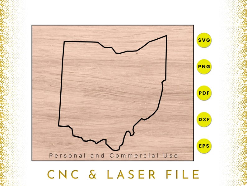 Ohio State Map | Ohio SVG | Ohio PNG | Ohio Map Clipart | Cricut and ...