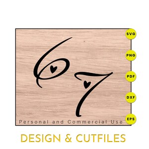 67 SVG PNG | Roliga par Alla hjärtans dag-design | Feminint skrift | Trendande digital nedladdning