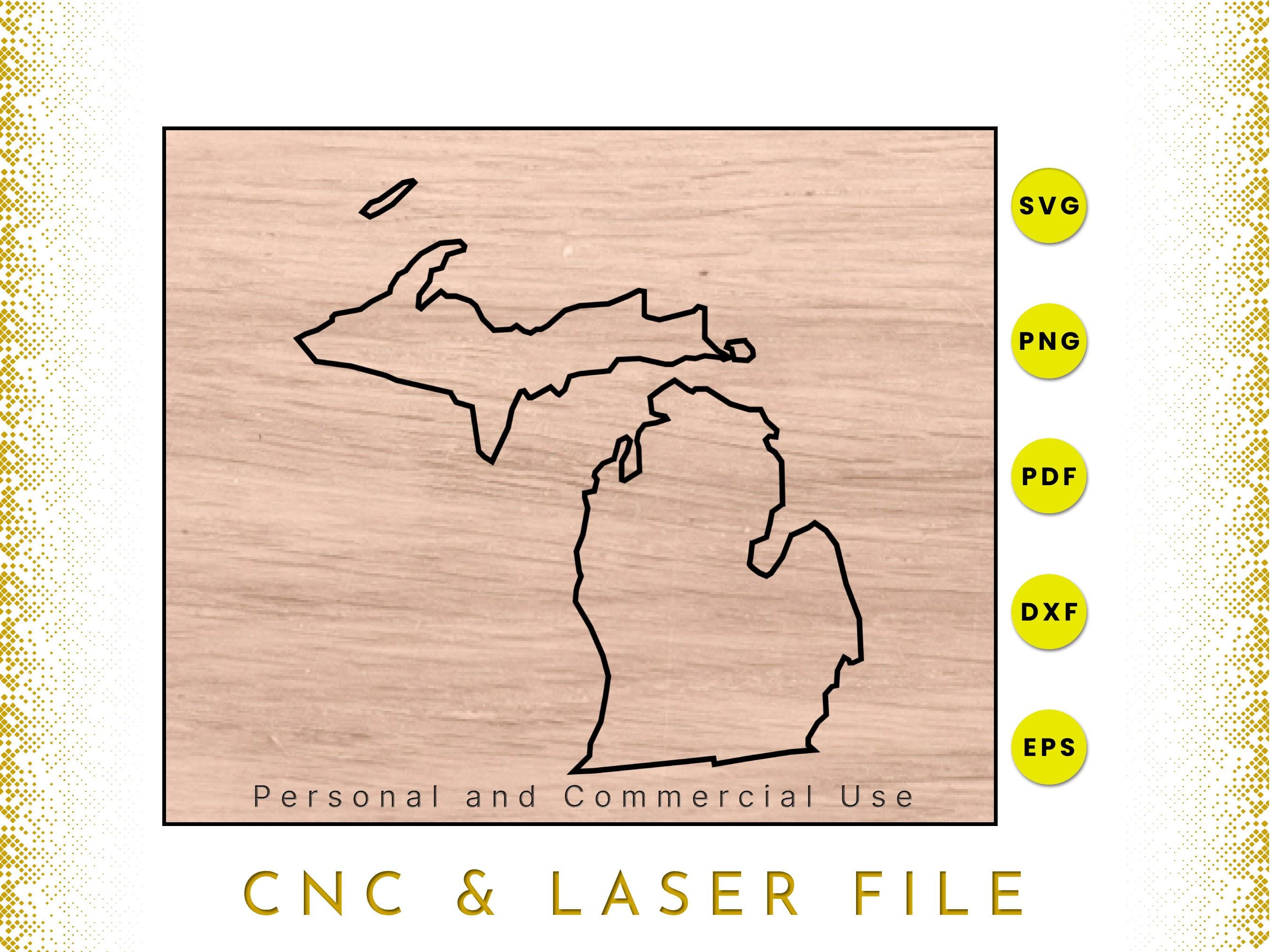 Michigan M Dxf File Michigan State Map | Michigan SVG | Michigan PNG | Michigan Map Clipart ...