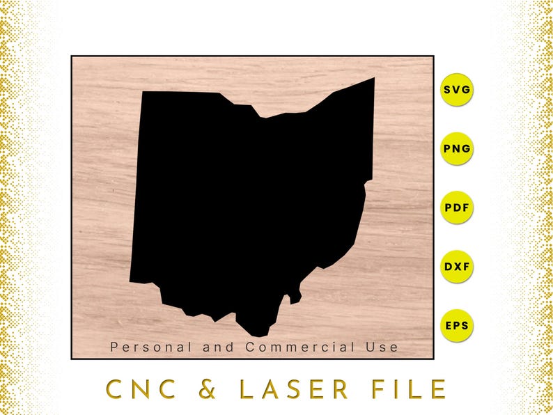 Ohio State Map | Ohio SVG | Ohio PNG | Ohio Map Clipart | Cricut and ...
