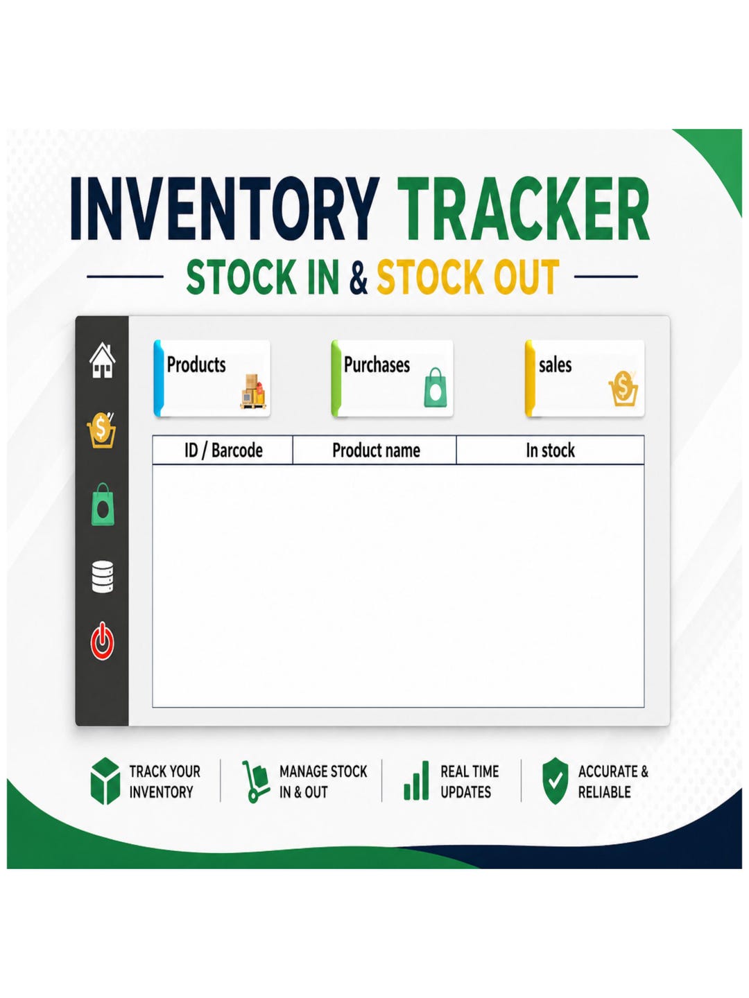 Small Business Inventory Tracker Excel Template Log Stock Control ...