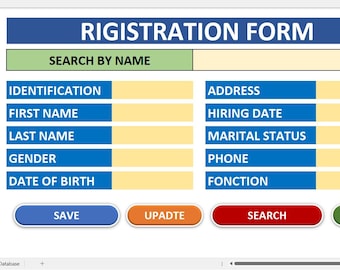 data entry template record entry form in excel