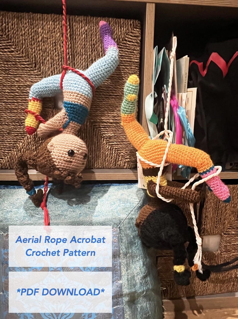 Aerial Rope Acrobat Crochet Amigurumi Pattern - PDF Download - Etsy