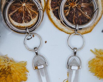 Clear Quartz Boot Charms