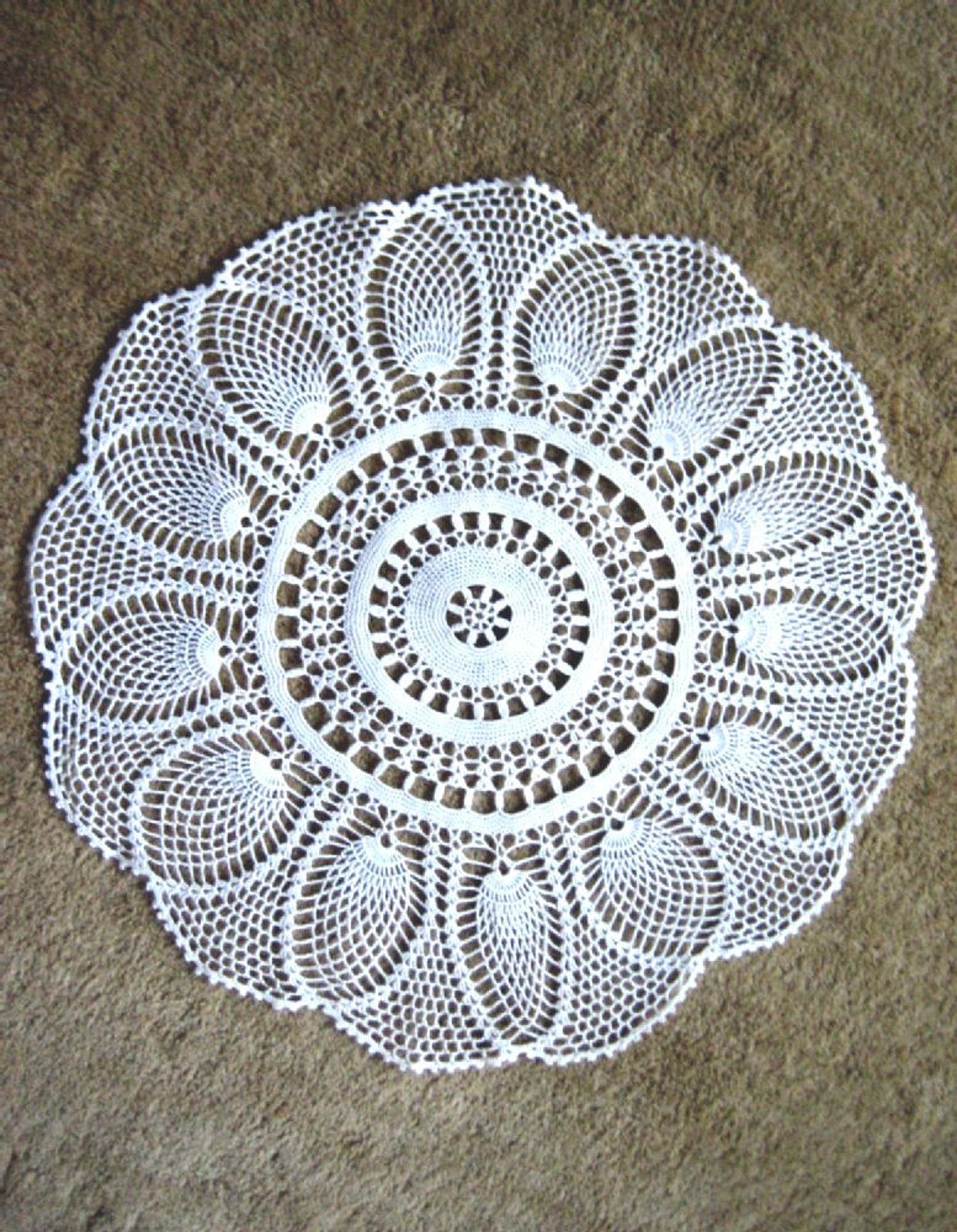 Doily HAND CROCHETED Lace Dresser Runner Dresser Scarf Topper Etsy