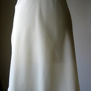 Slip Vintage Lingerie Negligee Half Skirt Length Smooth Silky White - Etsy