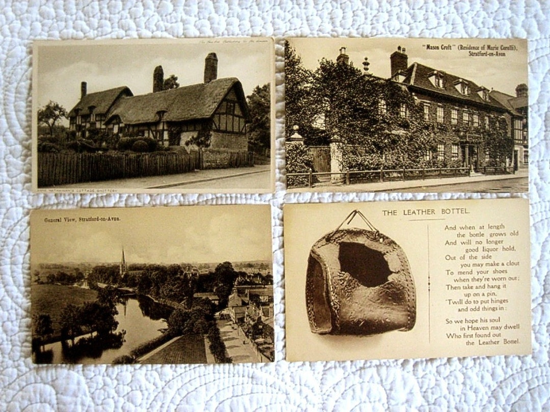 Vintage Anglais Carte postale Lot DÉBUT DU SIÈCLE Souvenir Etsy France