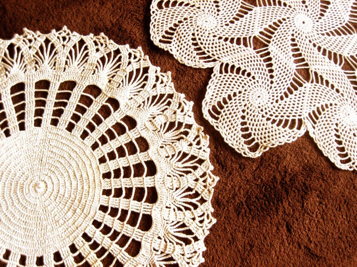 Doily HAND CROCHETED Lace Dresser Runner Bureau Scarf Cotton Etsy Australia