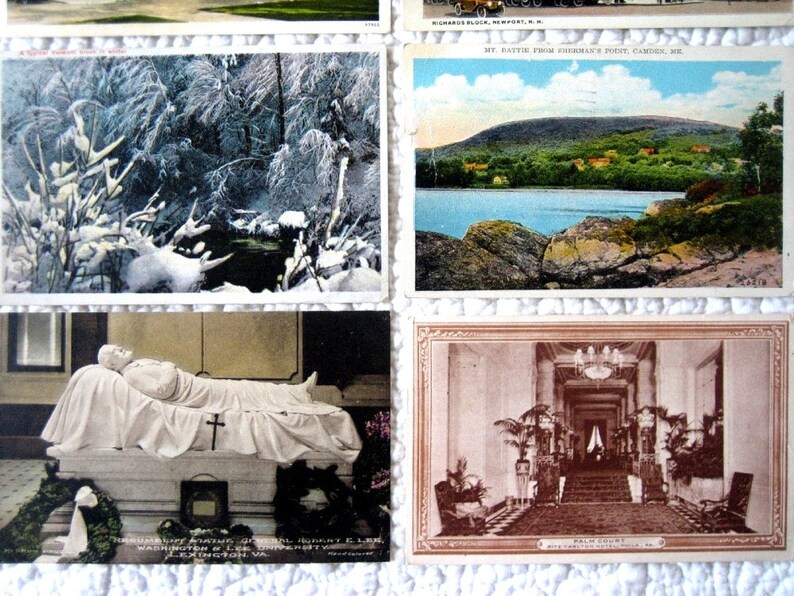 Vintage Postcard Lot EARLY CENTURY Souvenir Nostalgic Nostalgic panorama vista post card PRINT New England