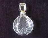 Gorgeous Vintage FRENCH Cut Crystal Glass France Perfume Bottle