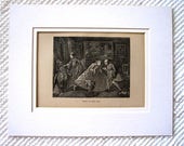 Taste in high life. After William HOGARTH 1800s Old Antique Print Picture Vintage Antique
