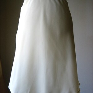 Slip Vintage Lingerie Negligee Half Skirt Length Smooth Silky White - Etsy