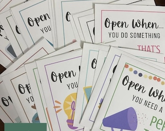 16 Open When Envelopes | College, High School Graduation Gifts | Care Package, Survival Kit | Long-Distance Gifts
