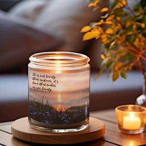 Inspirational Candle, Motivational Gift, Home Decor, Positive Affirmation, Aromatherapy Candle, Self Care Gift